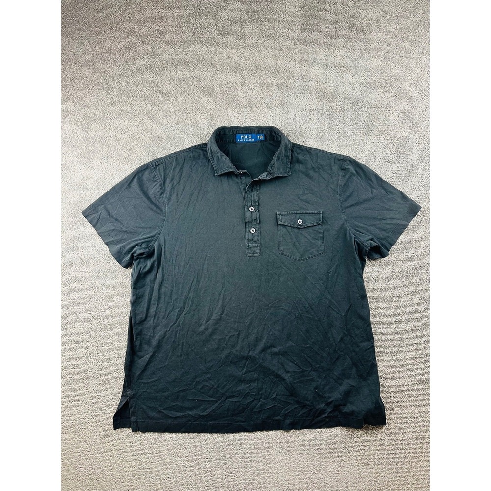 Polo Ralph Lauren Polo Men XL Black Classic Pockets Cotton Workwear Travel Prep